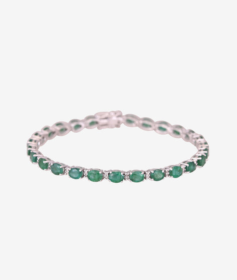 Emerald Diamond Bracelet