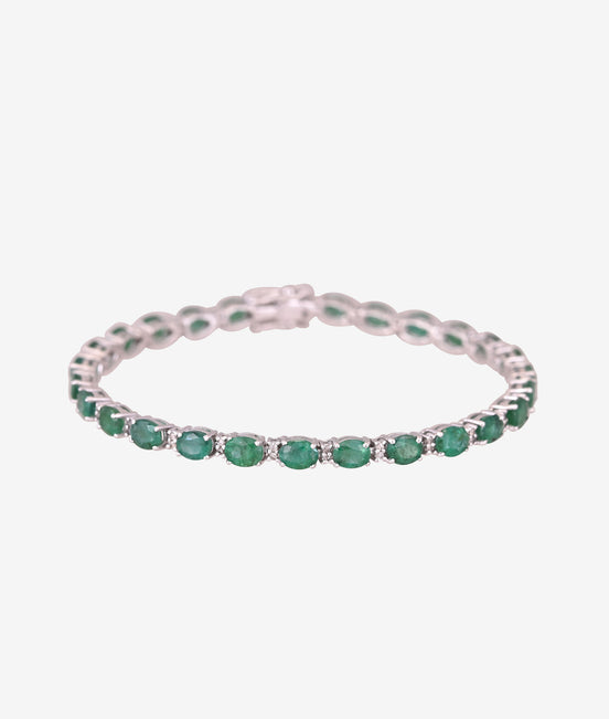 Emerald Diamond Bracelet
