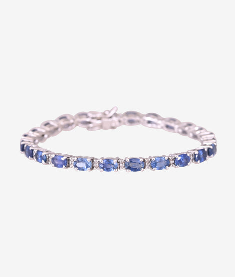 Blue Sapphire Tennis Bracelet