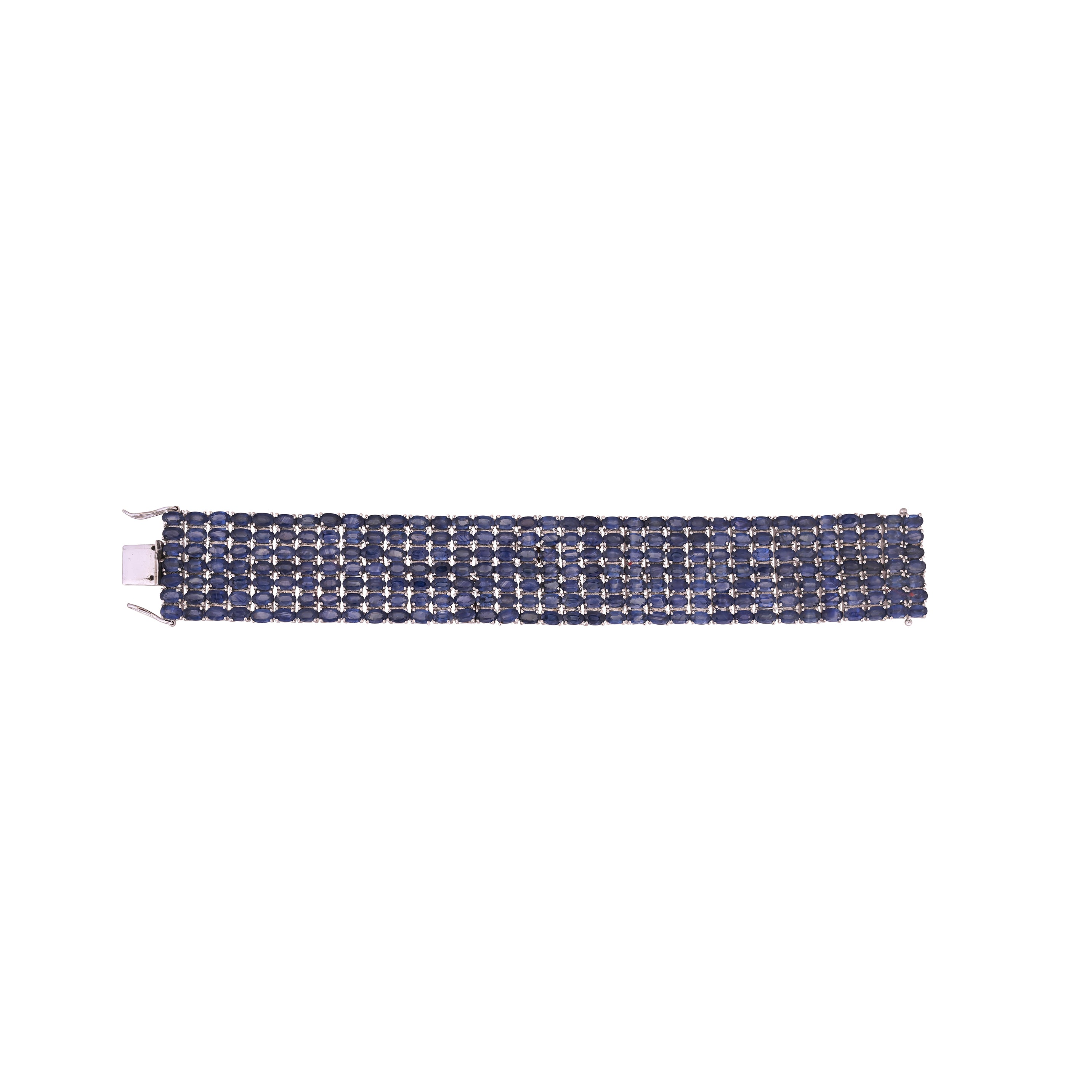 Midnight Grid Sapphire Bracelet