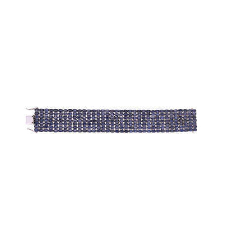 Midnight Grid Sapphire Bracelet