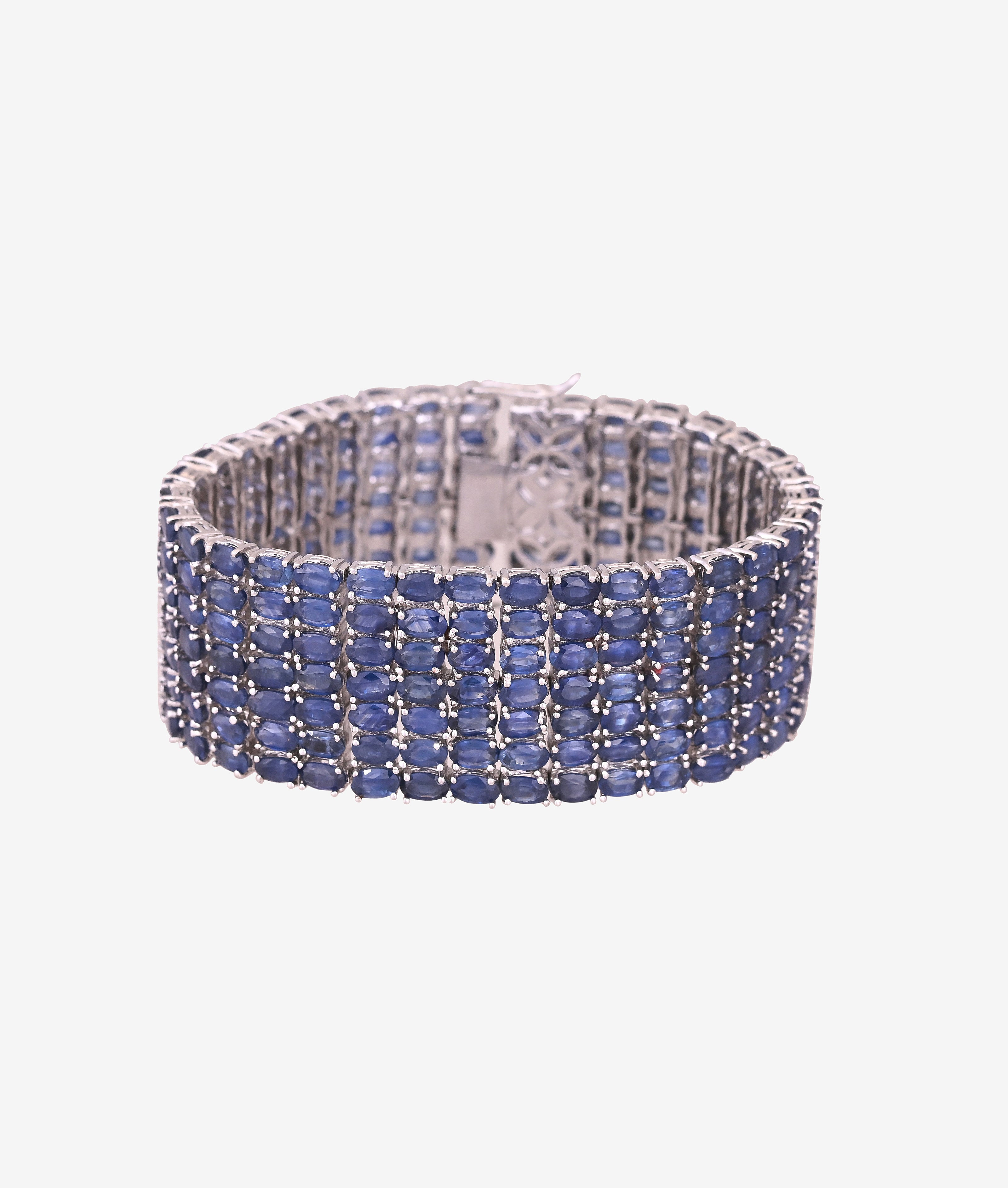 Midnight Grid Sapphire Bracelet