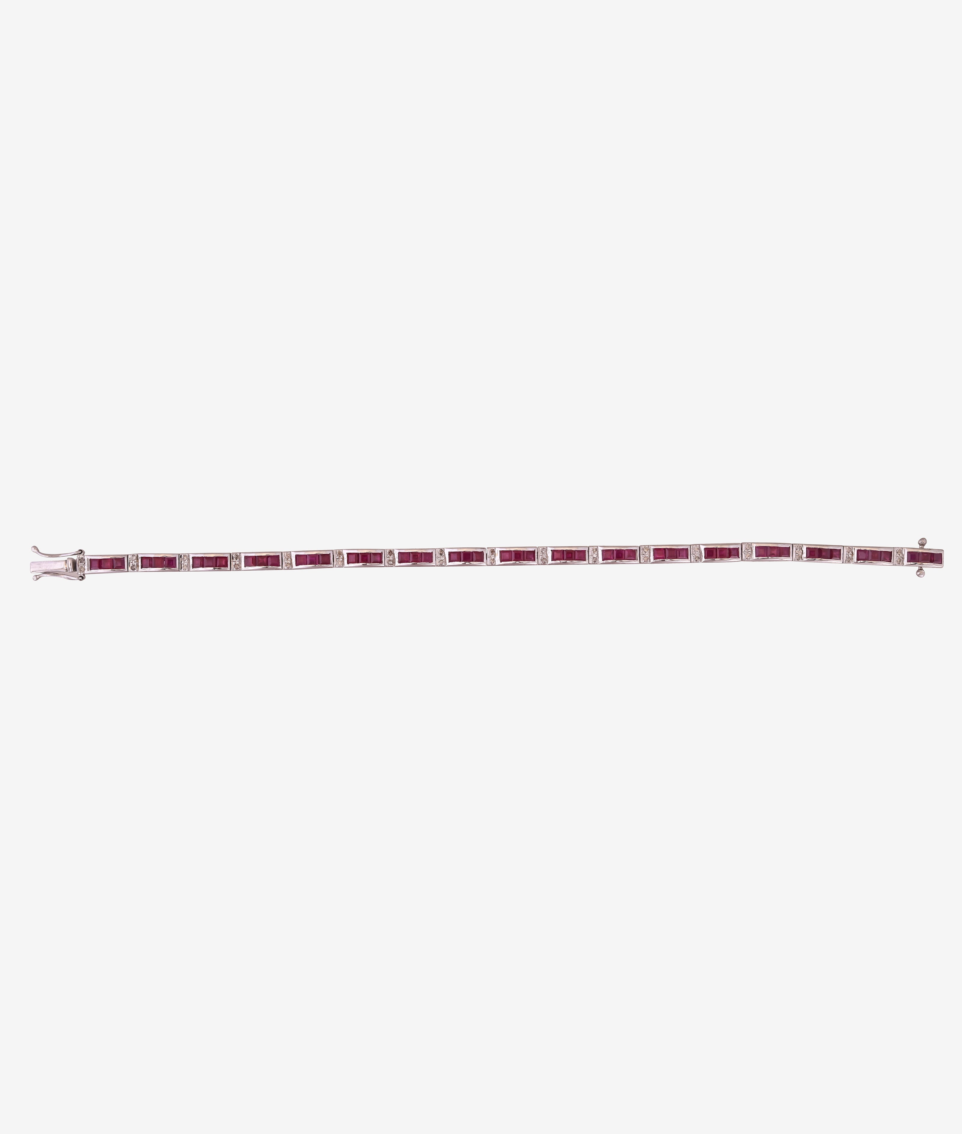 Timeless Ruby & Diamond Bracelet