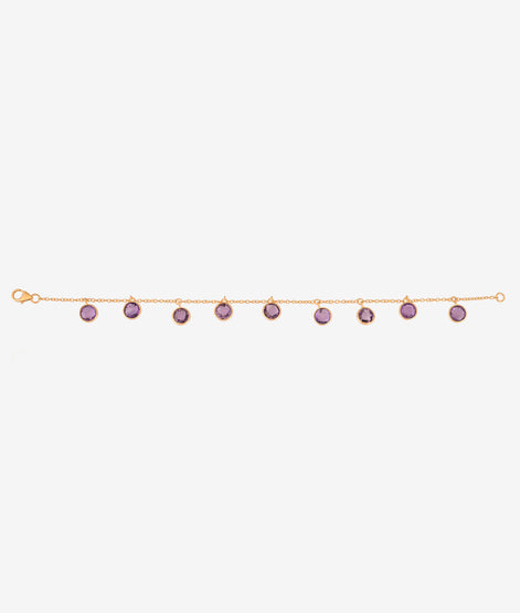Amethyst Semi Precious Bracelet