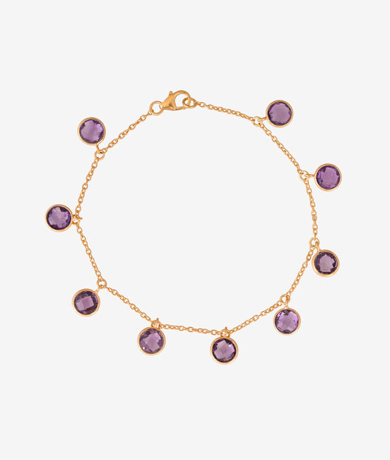 Amethyst Semi Precious Bracelet