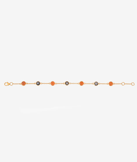 Carnelian paired bracelet