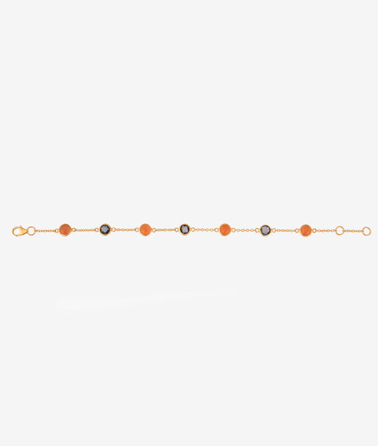 Carnelian paired bracelet