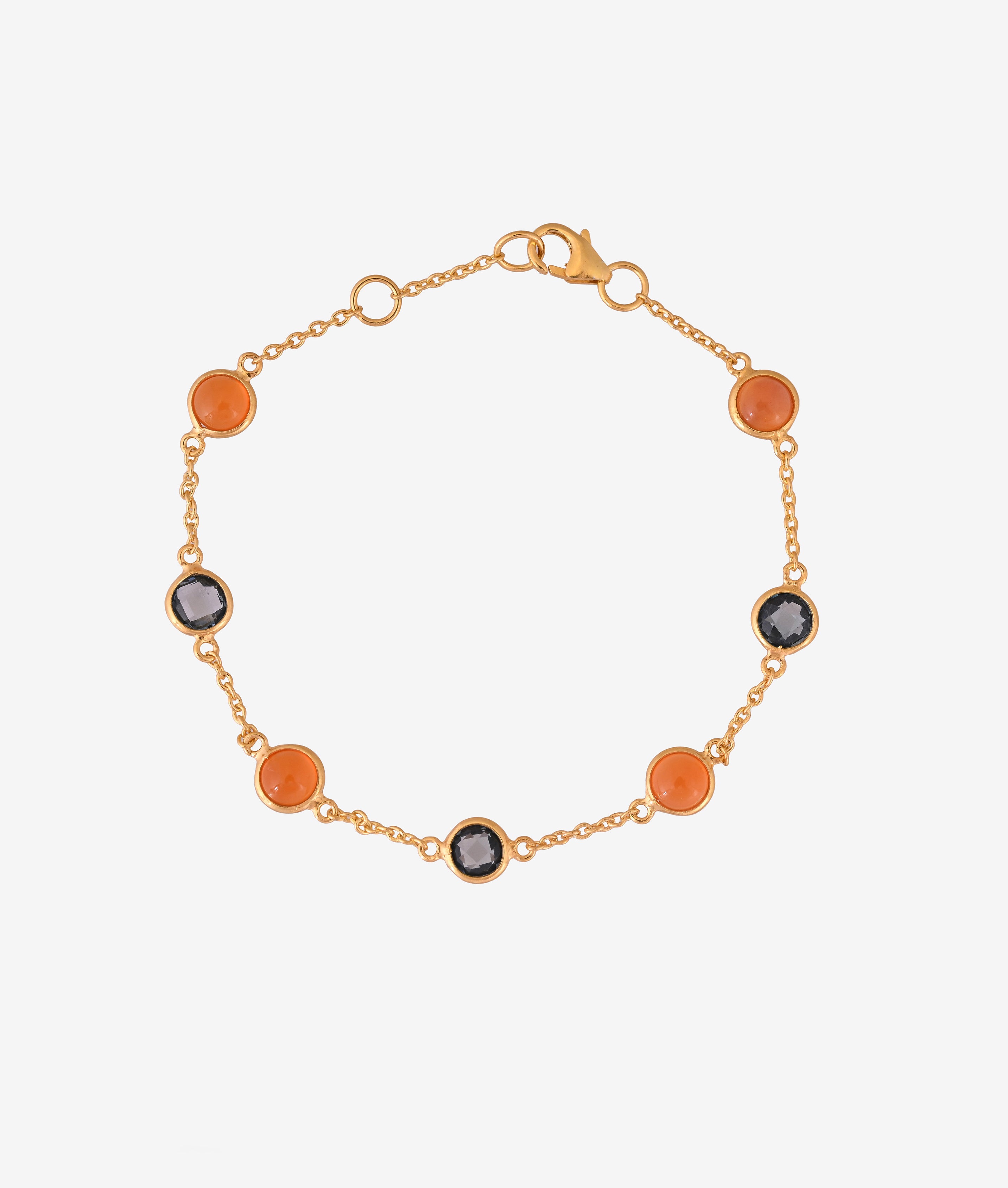 Carnelian paired bracelet