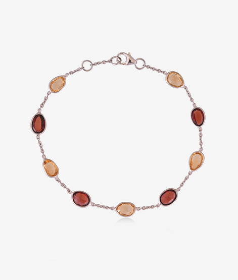 Garnet Citrine Bracelet