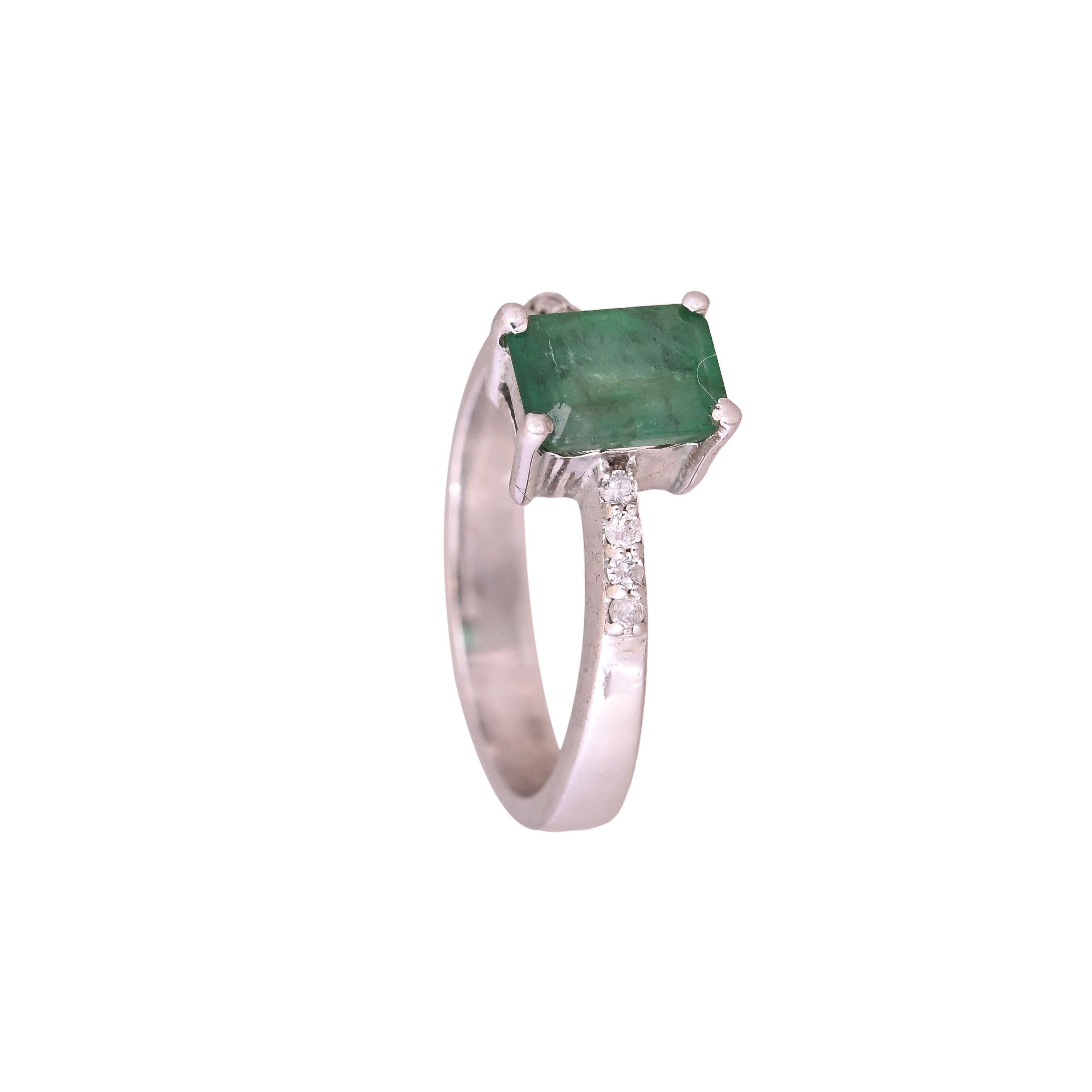 Emerald Prong Classic Ring