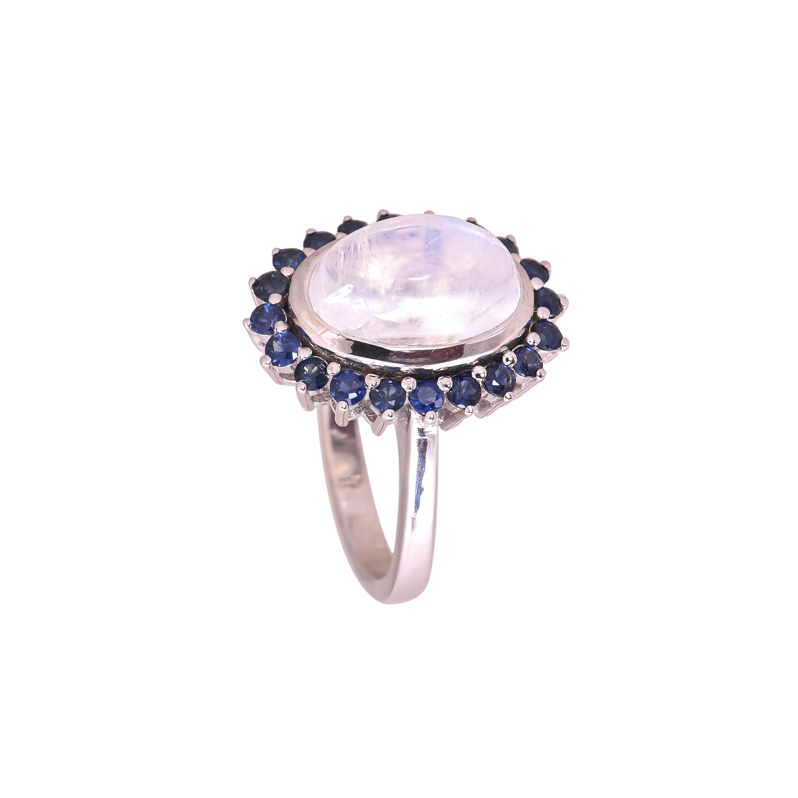 Aurora Blue Multi-Stone Ring