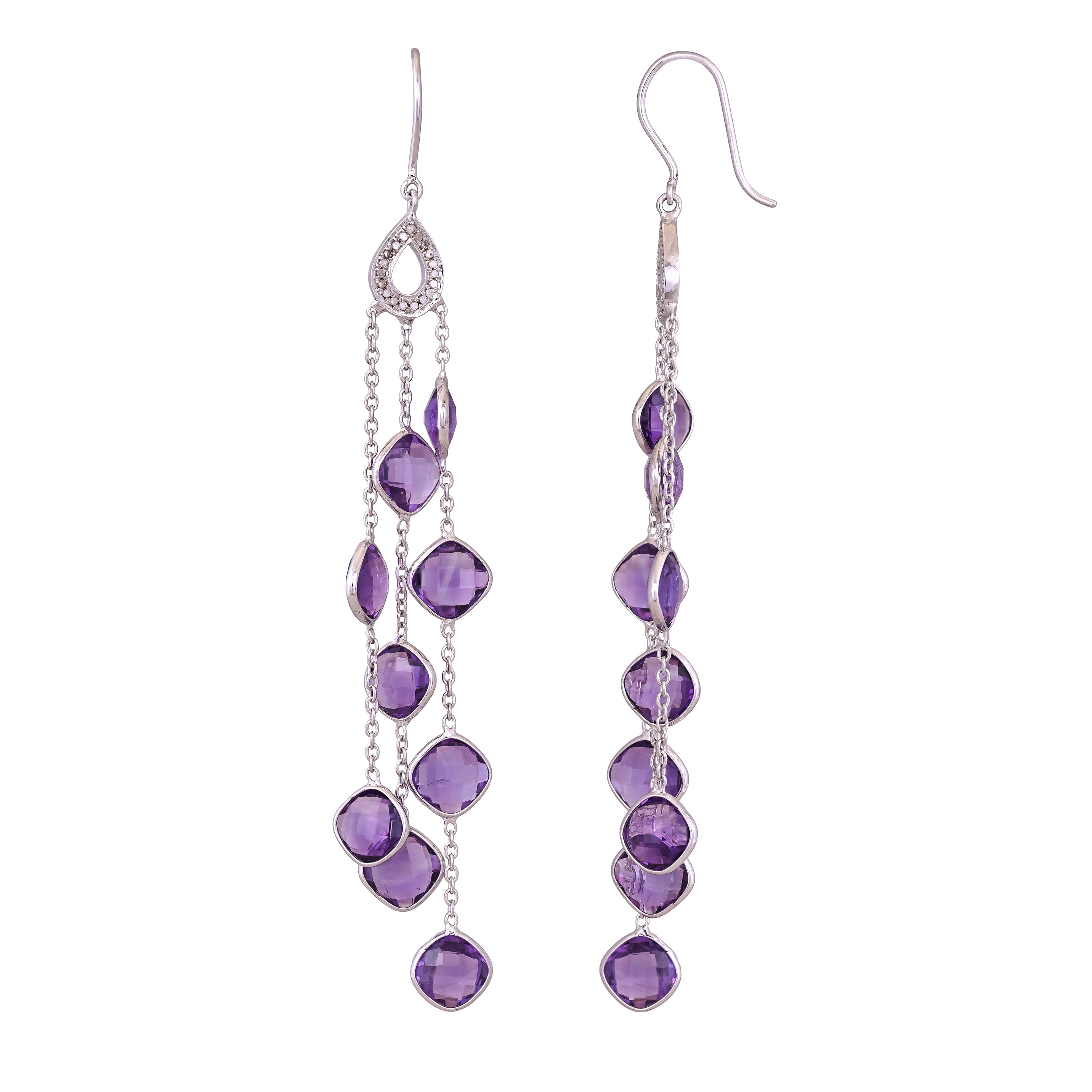 Rich Hue Amethyst Earrings
