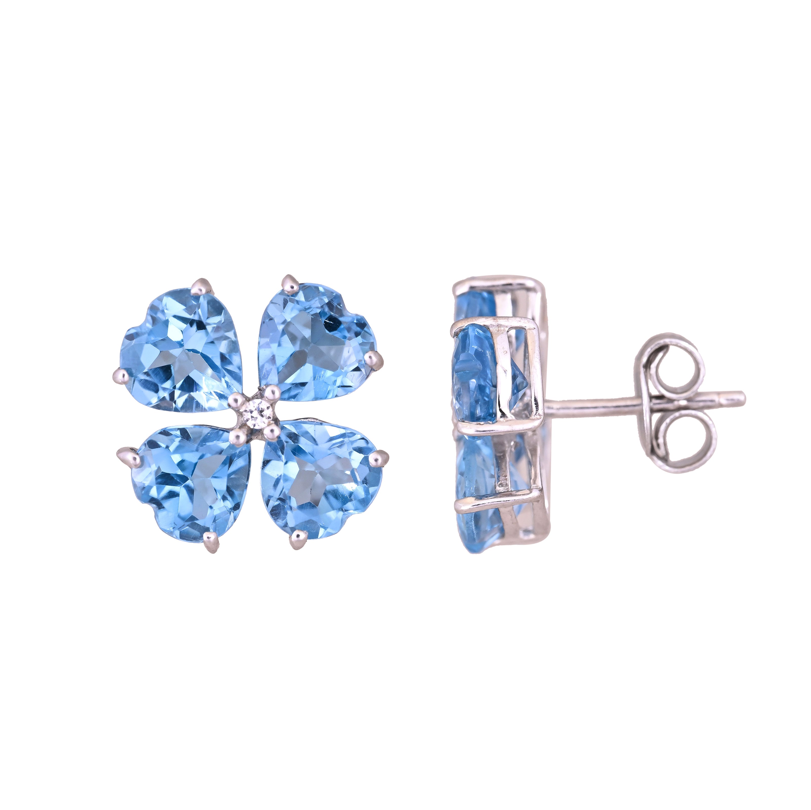 Crystal Sky Blue Topaz Tops