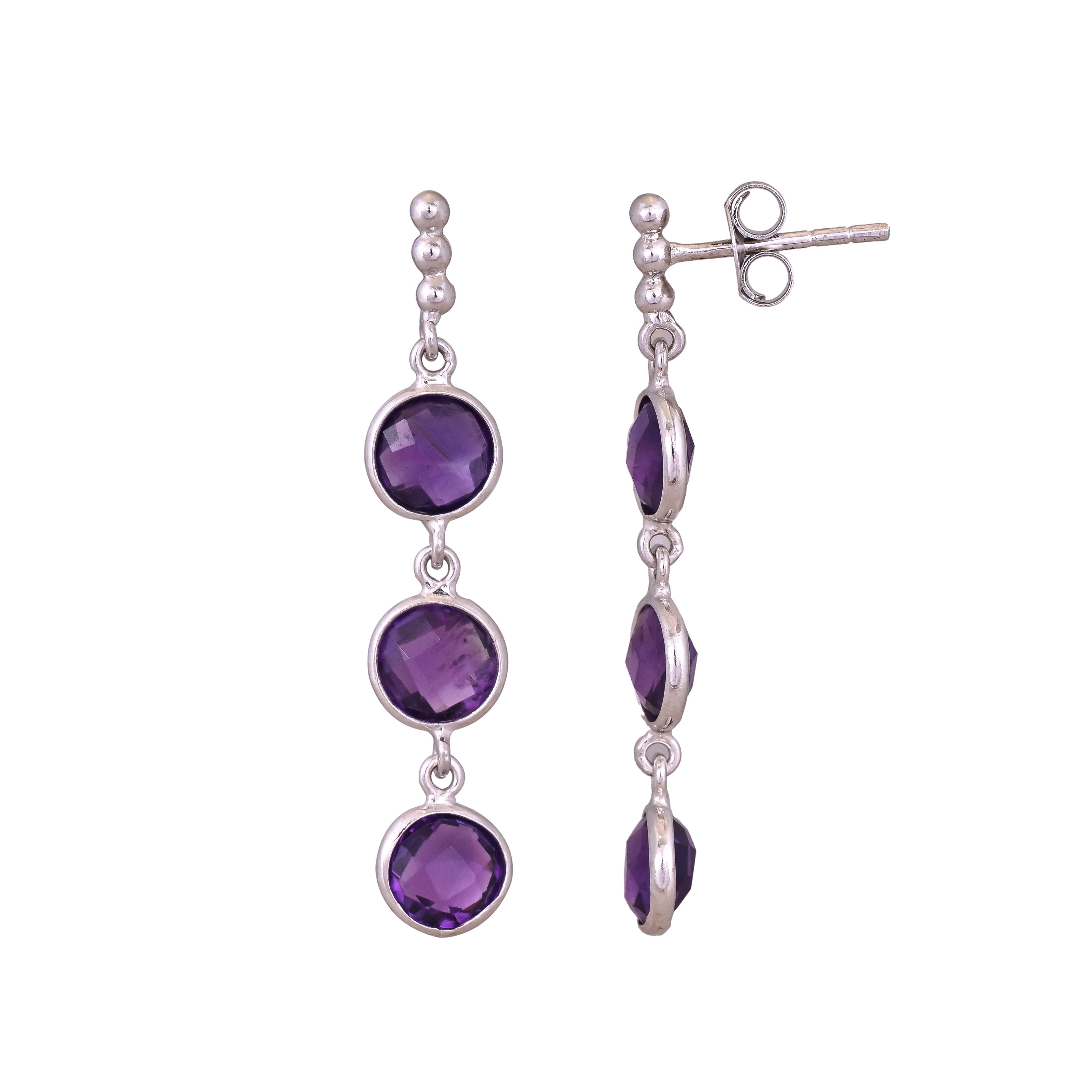 Lavender Glow Amethyst Earrings