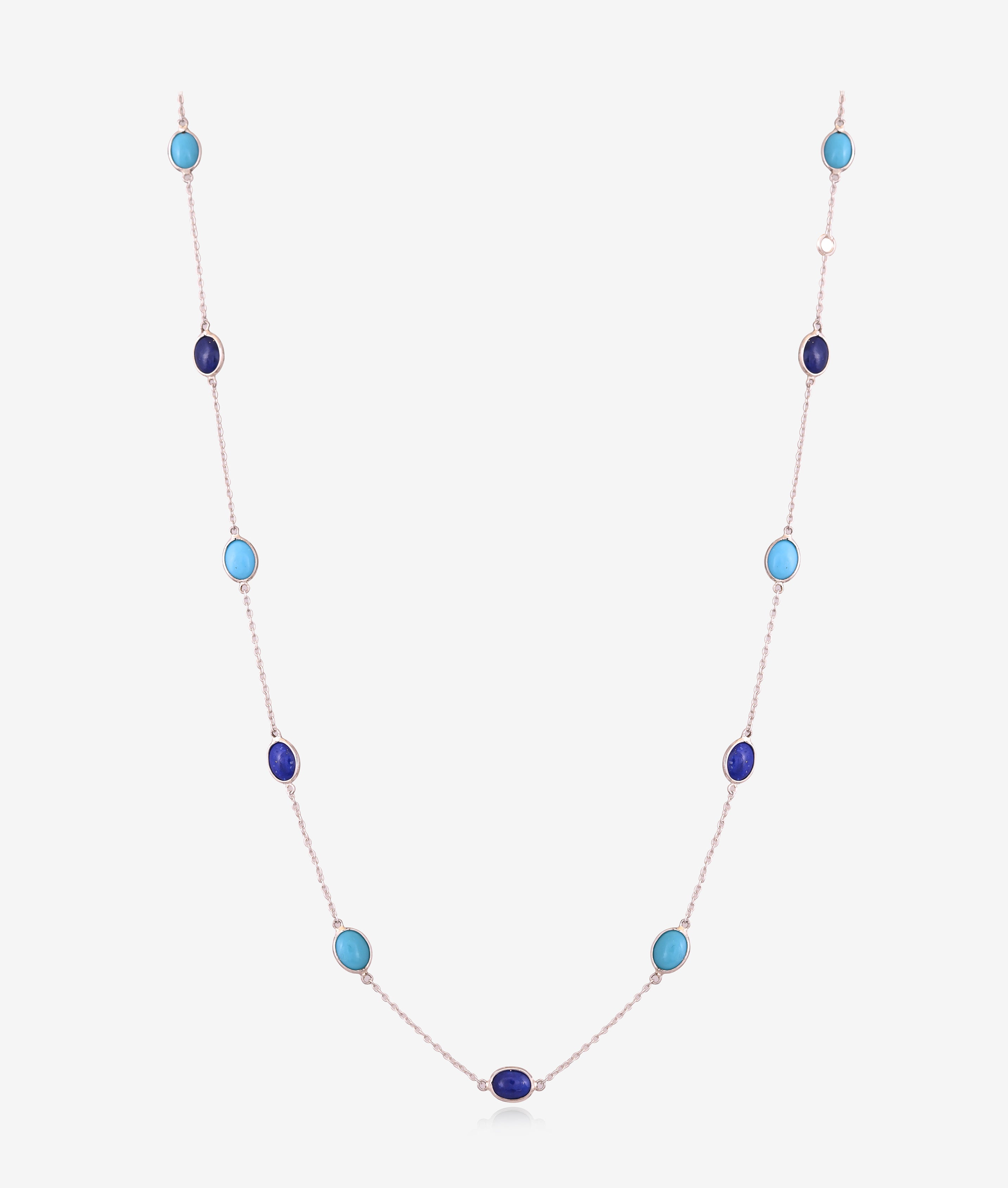 Twilight Duo Lapis & Turquoise Chain
