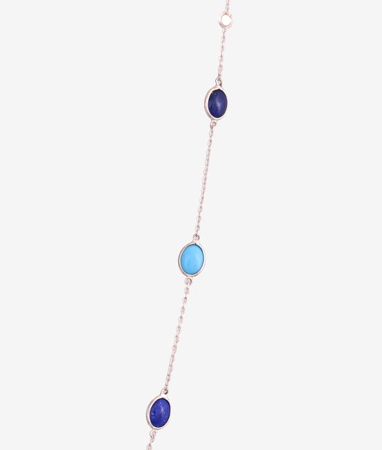 Twilight Duo Lapis & Turquoise Chain