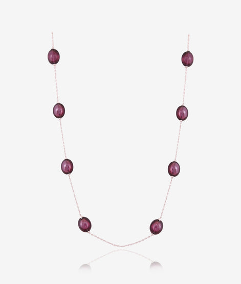 Scarlet Radiance Garnet Chain