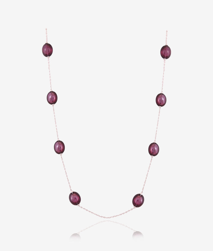 Scarlet Radiance Garnet Chain