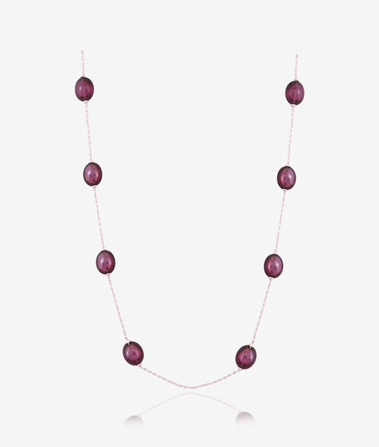 Scarlet Radiance Garnet Chain