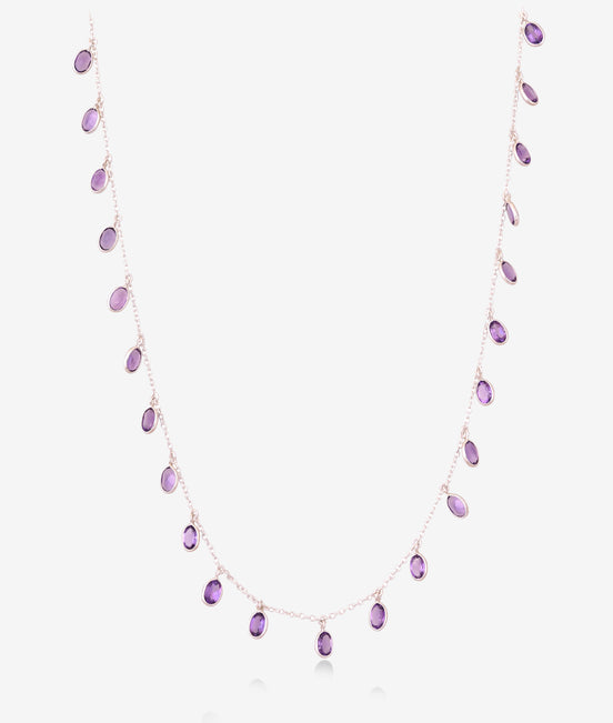 Delicate Amethyst Gemstone Chain