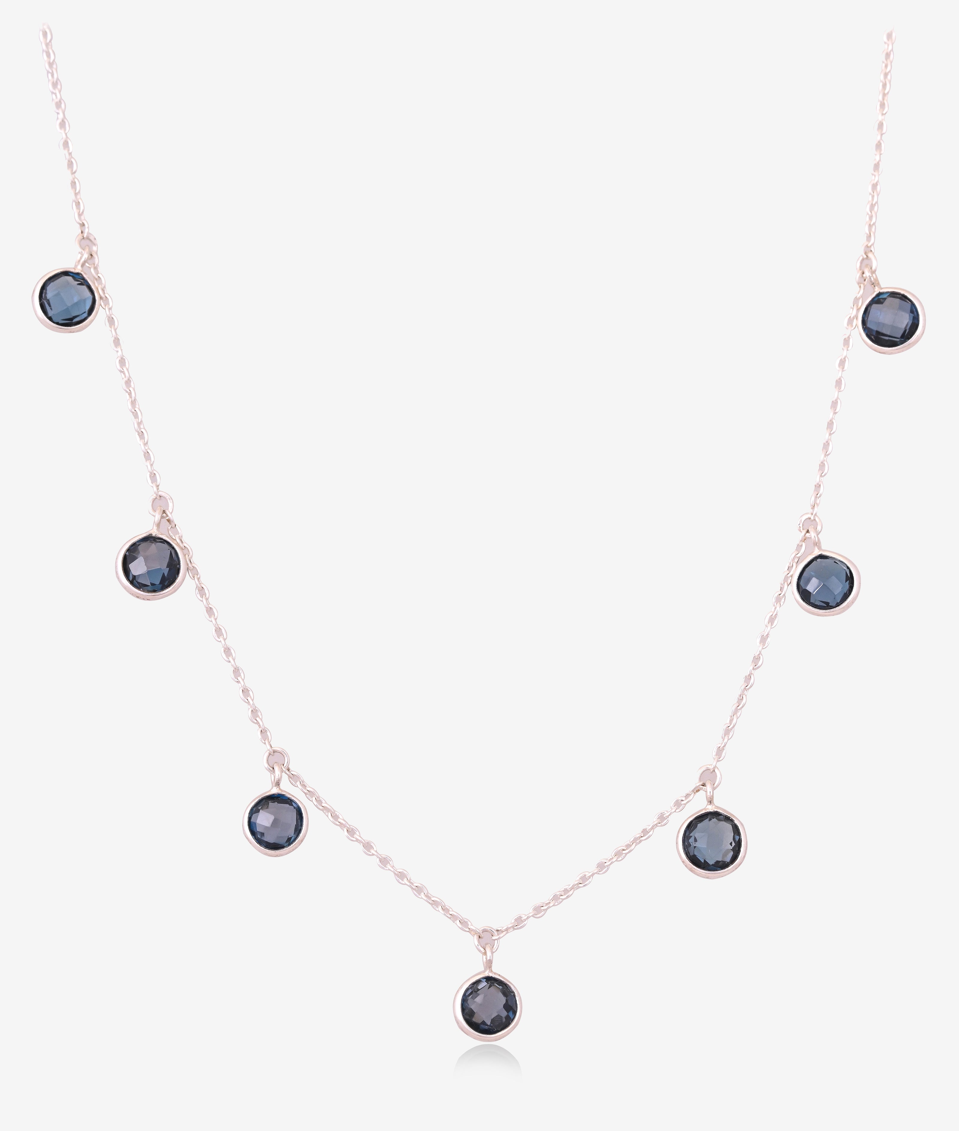 Brilliant Blue Topaz Chain