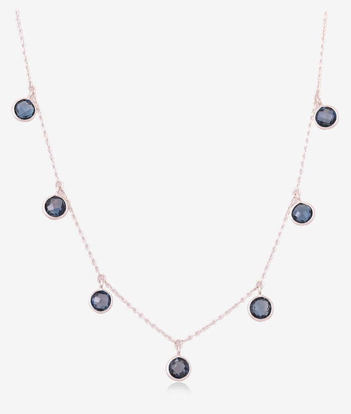 Brilliant Blue Topaz Chain