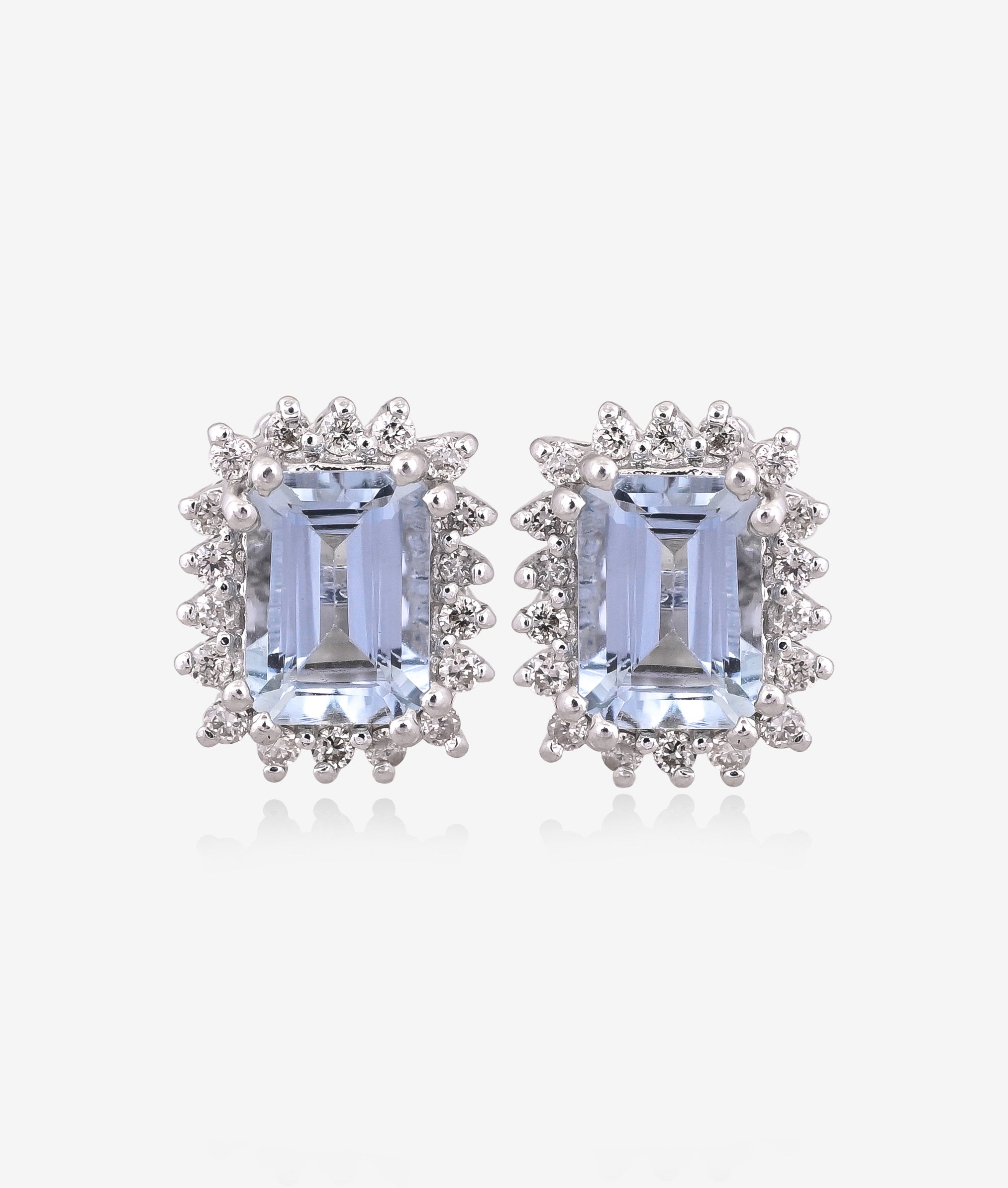 Icy Blue Aqua Diamond Necklace Set of 3 Piece
