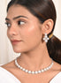 Classic Diamond Pearl Necklace Set