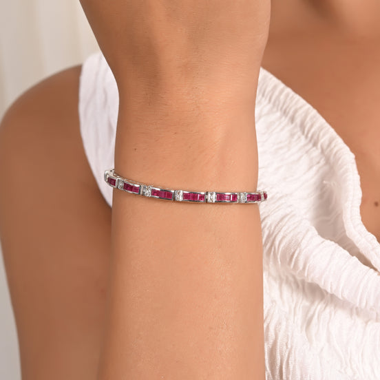 Timeless Ruby & Diamond Bracelet