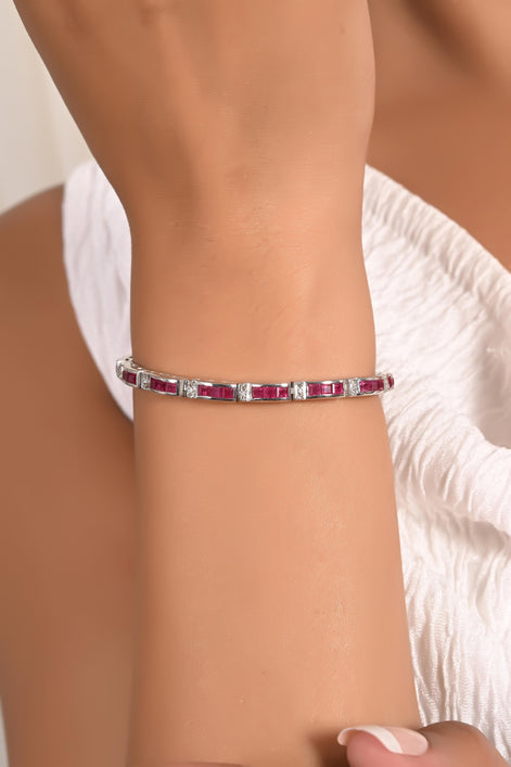 Timeless Ruby & Diamond Bracelet