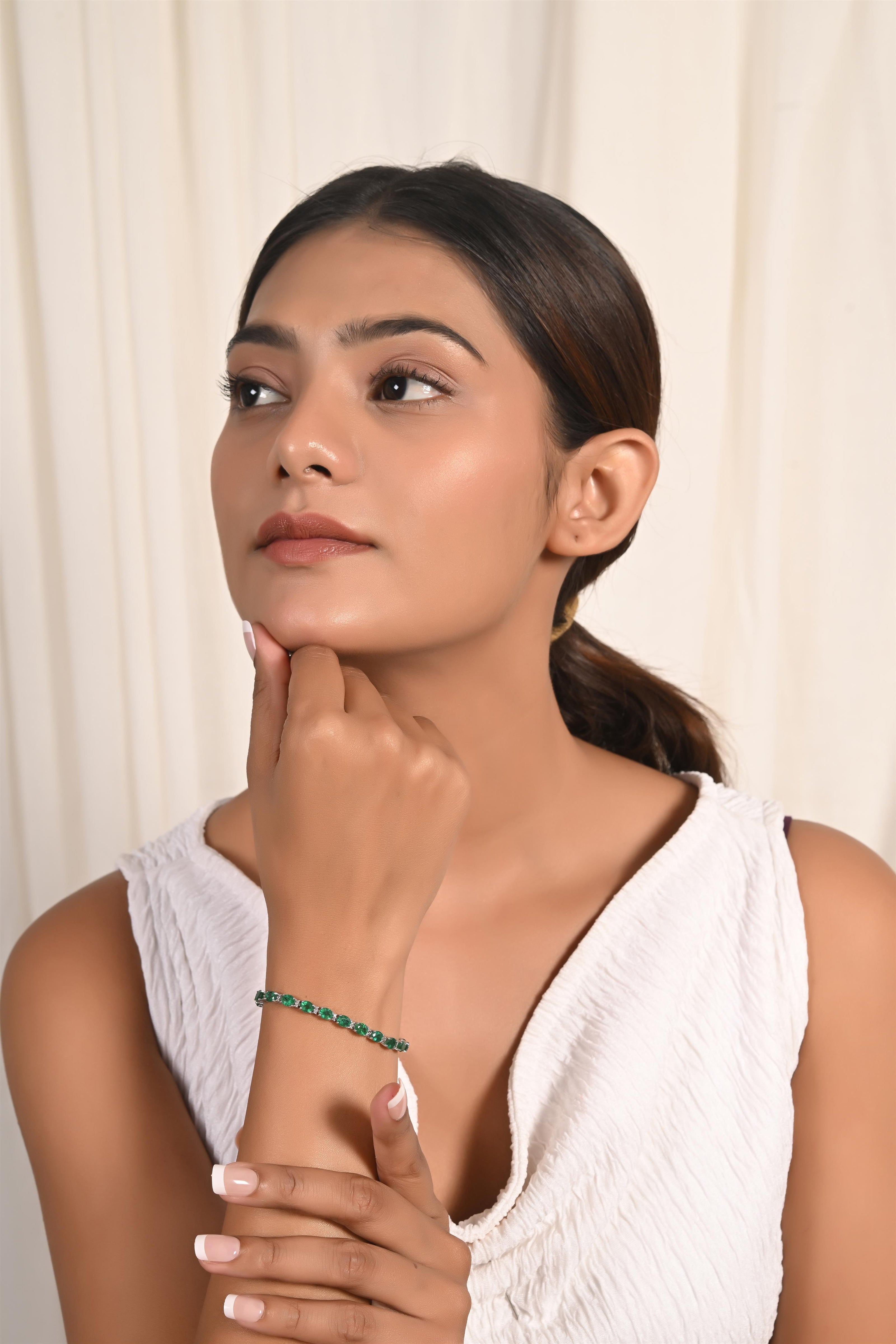 Emerald Diamond Bracelet