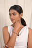 Fiery Red Garnet Line Bracelet