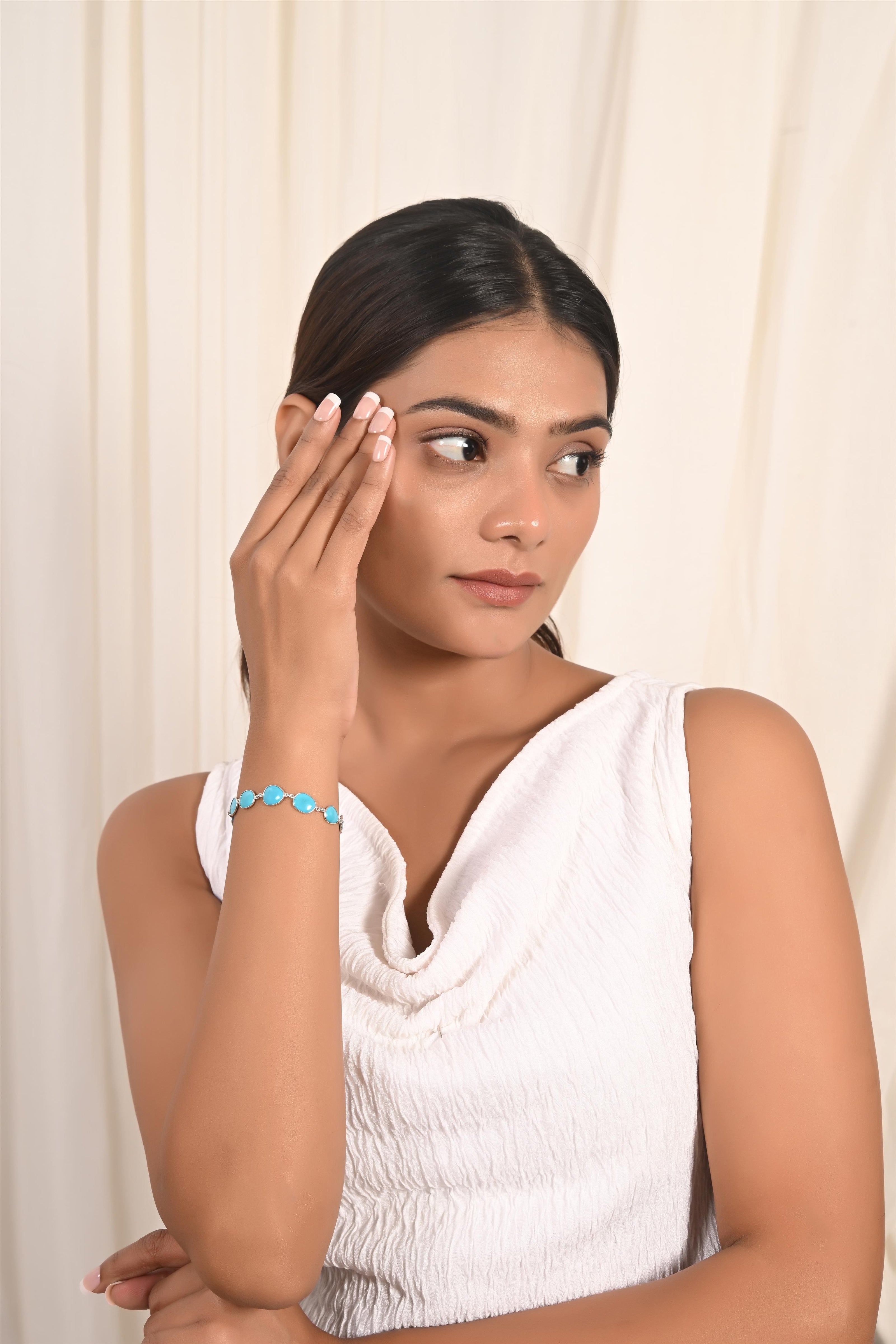 Oval Turquoise Bracelet