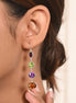 Prismatic Glow Multi-Stone Earrings
