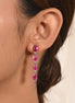 Dazzling Ruby Drop Earrings