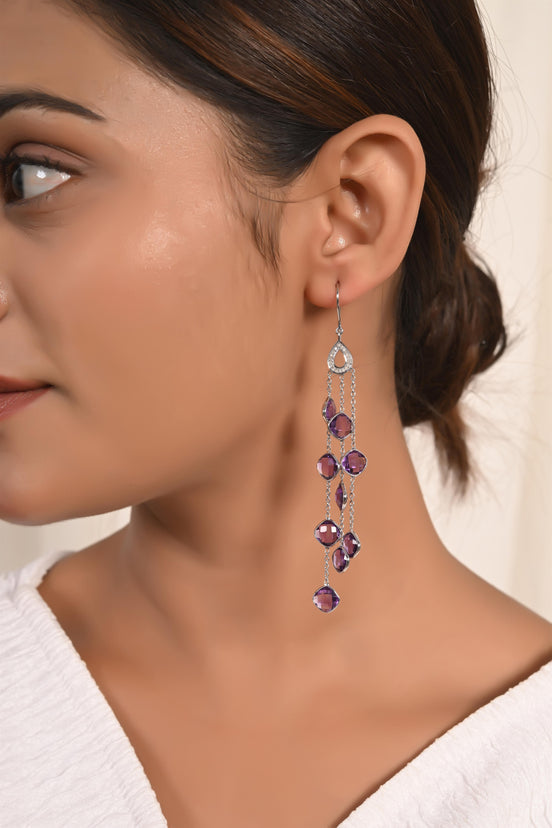 Rich Hue Amethyst Earrings