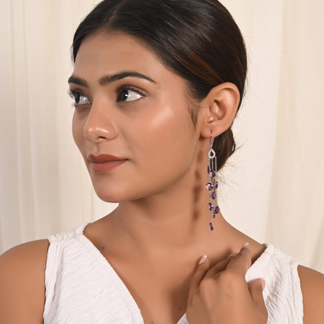 Rich Hue Amethyst Earrings