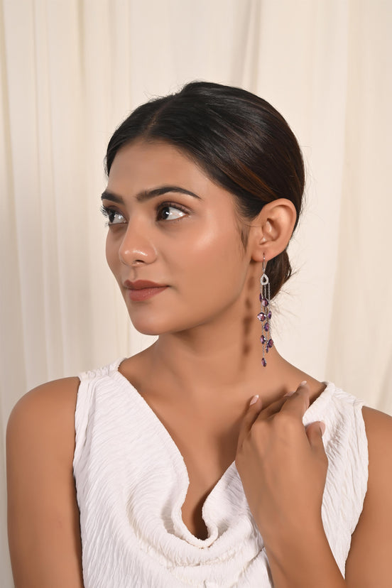 Rich Hue Amethyst Earrings