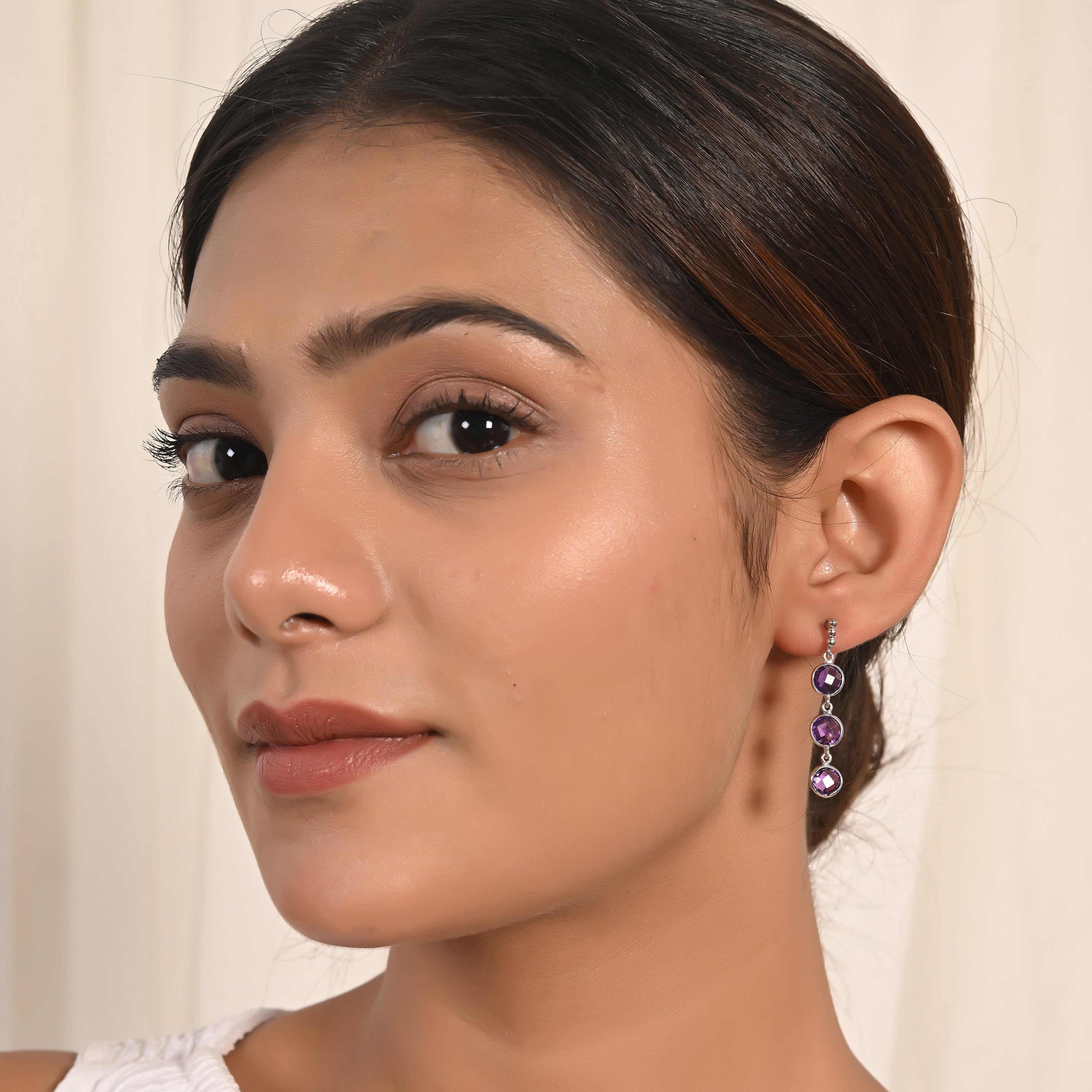 Lavender Glow Amethyst Earrings