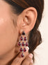 Passionate Red Garnet Teardrop Earrings