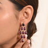 Passionate Red Garnet Teardrop Earrings