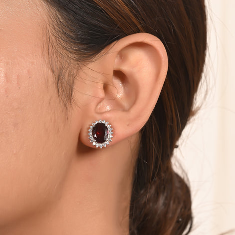 Elegant Ember Garnet Tops