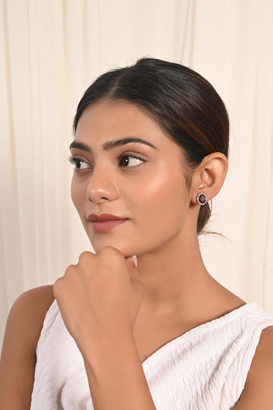 Elegant Ember Garnet Tops