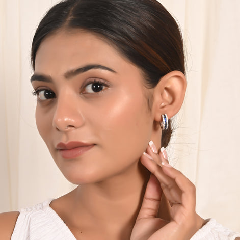 Azure Radiance Sapphire Earrings