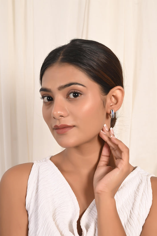 Azure Radiance Sapphire Earrings