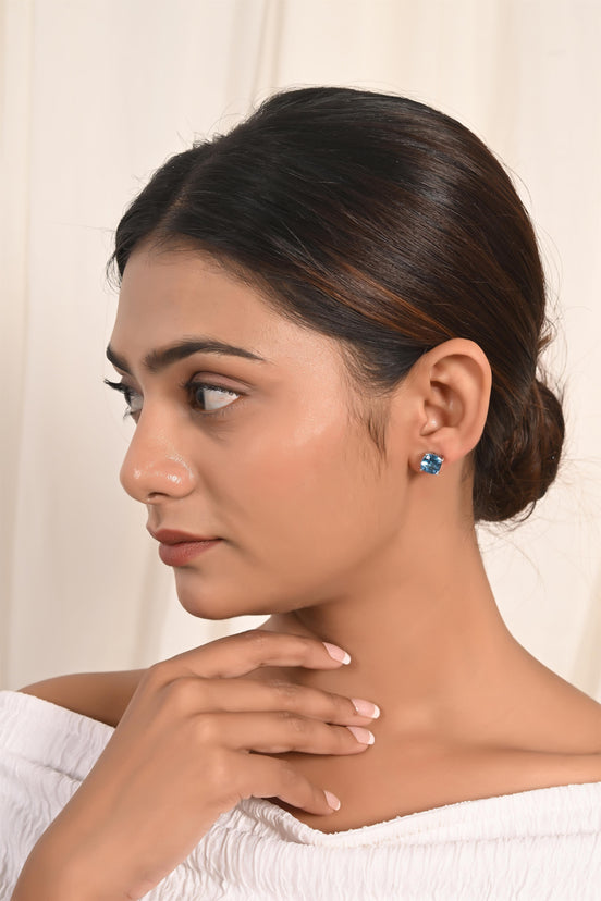 Azure Glow Blue Topaz Tops