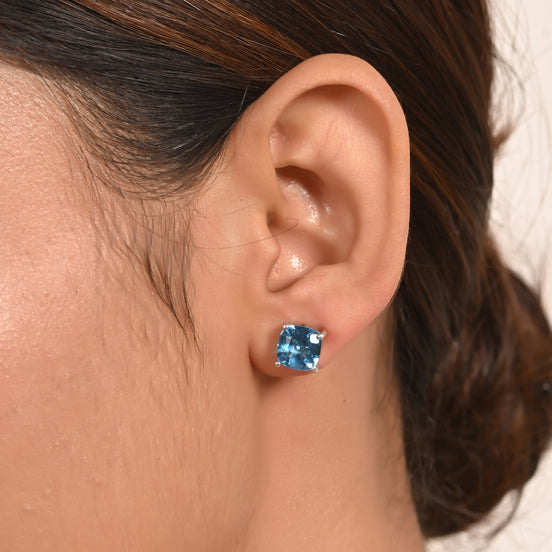 Azure Glow Blue Topaz Tops