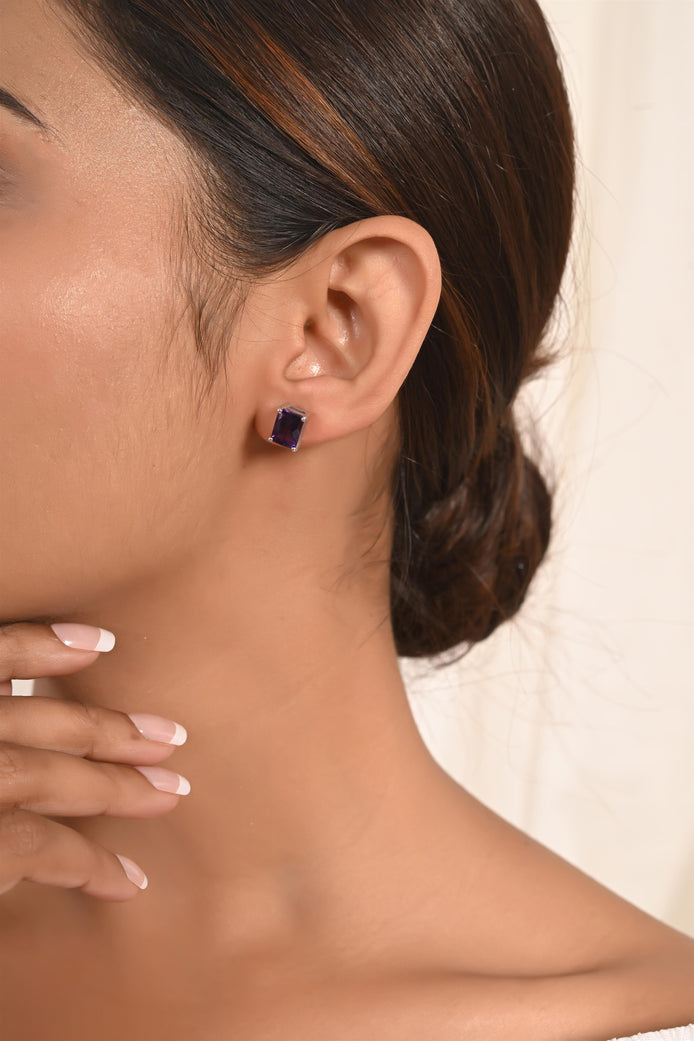 Minimal Bloom Amethyst Tops