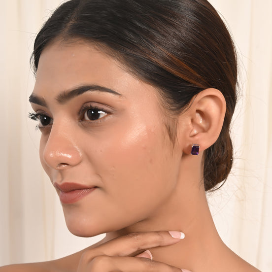 Minimal Bloom Amethyst Tops