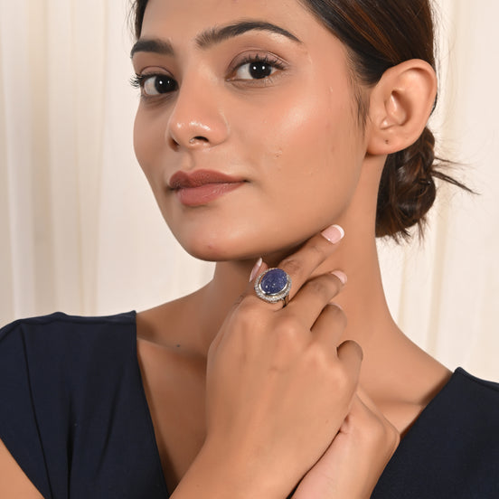 Timeless Tanzanite & Diamond Ring